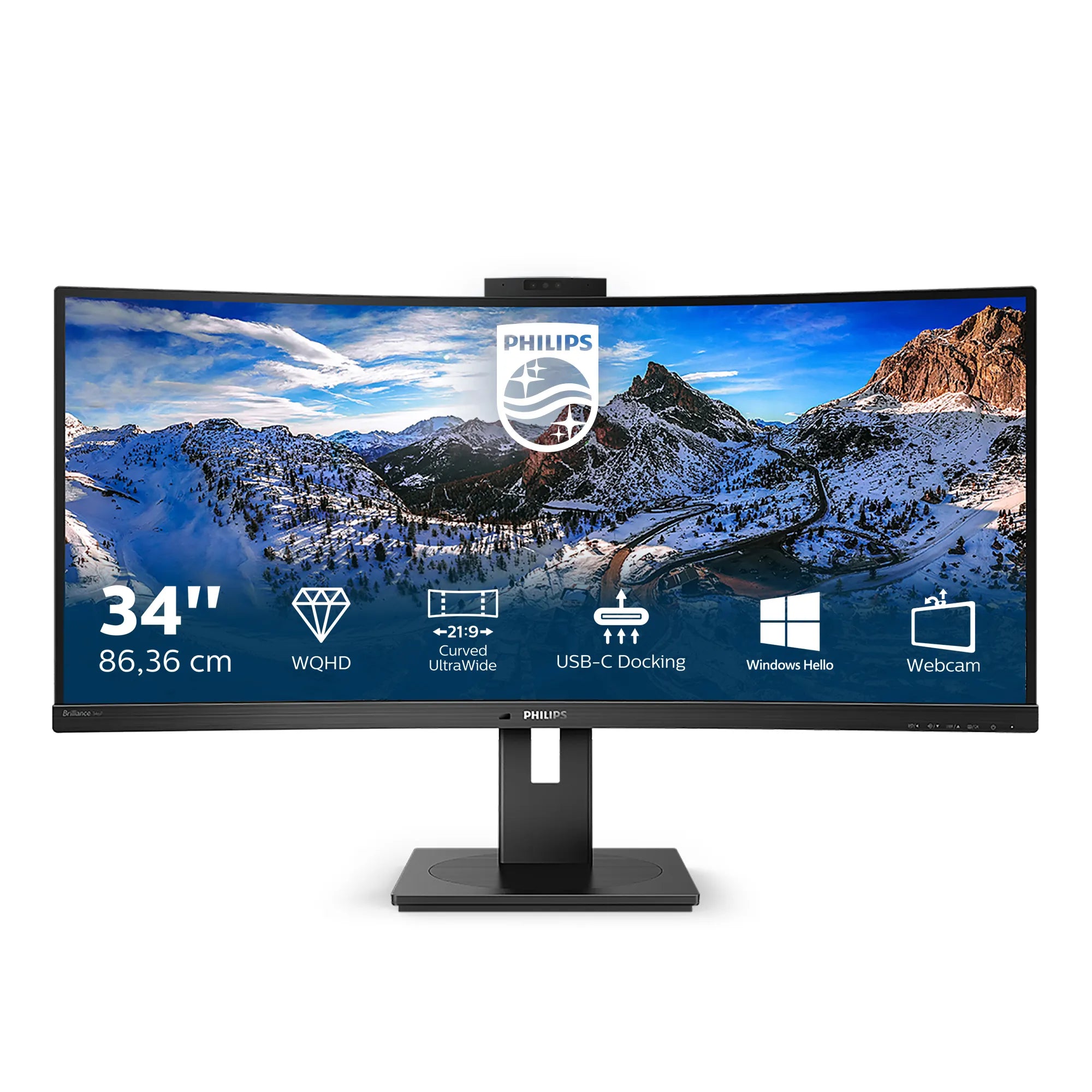 Philips P Line 346P1CRH 34" UWQHD Curved Monitor