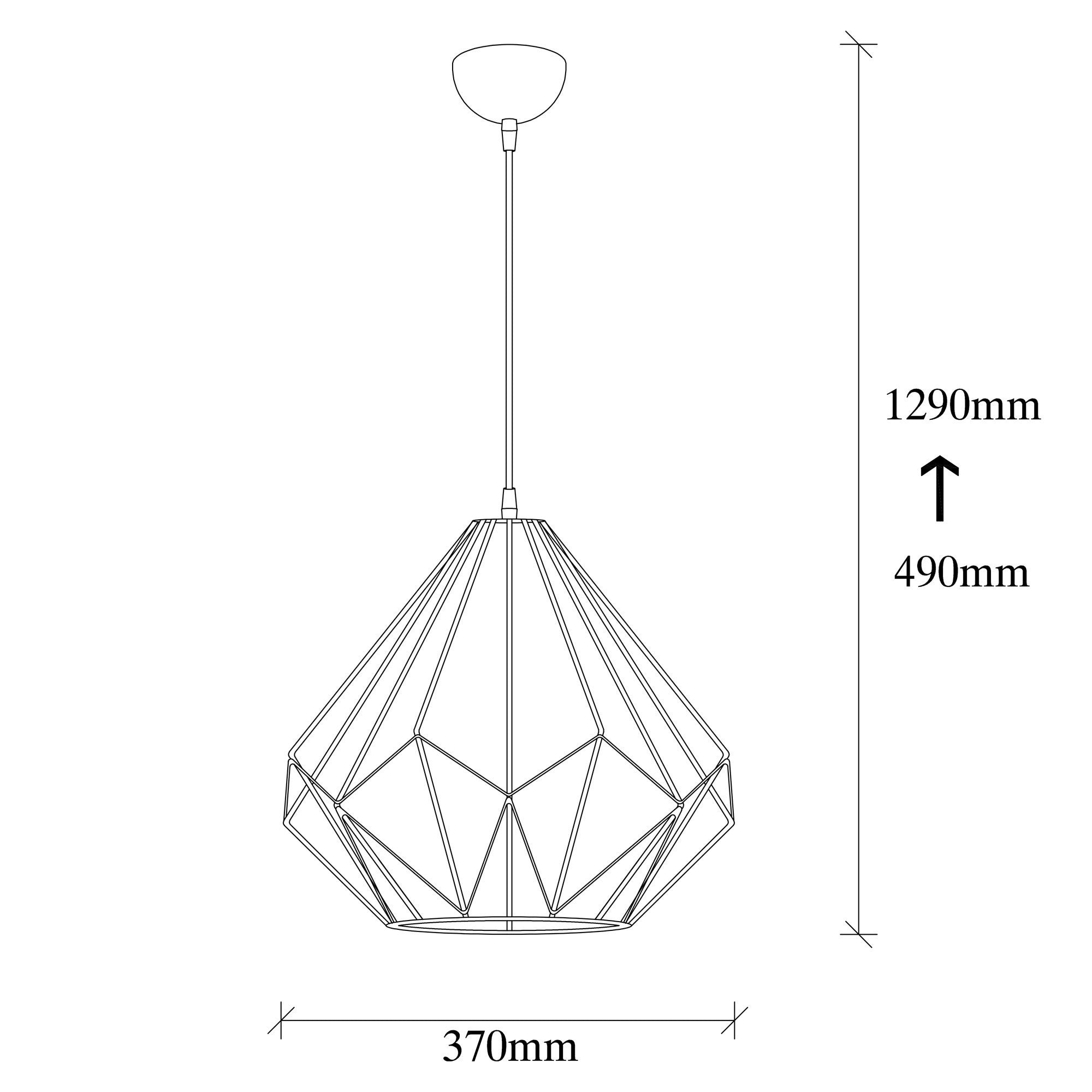 Luminaire Opviq Diamond Ceiling Light, 703-S, 40 W, E27