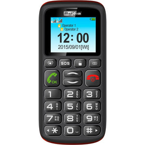 Maxcom MM428 Push-button Phone, Black/Red