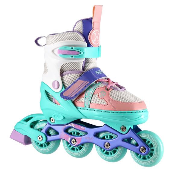 Roller skates Nils Extreme NJ1828A M, white/mint, 35-38