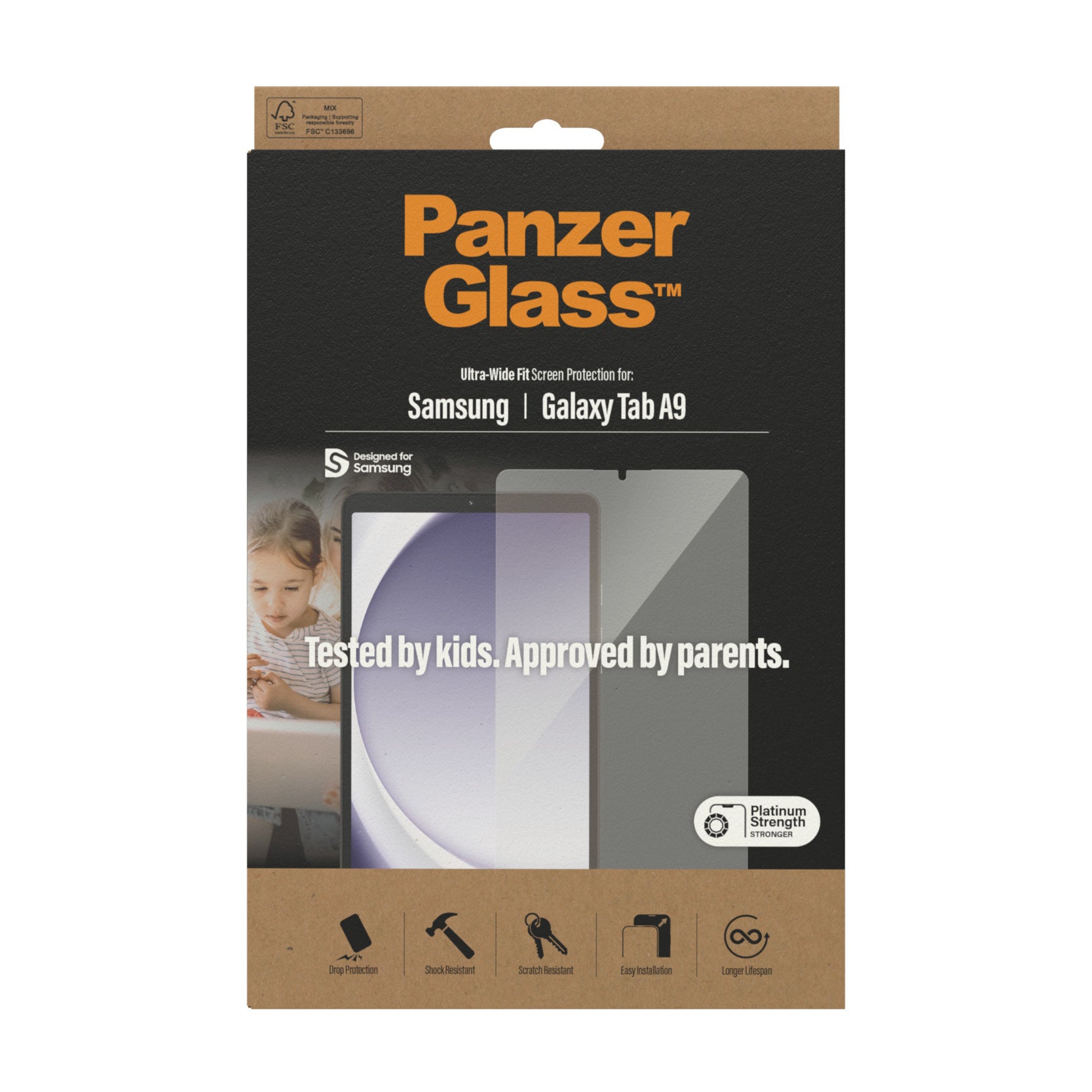 PanzerGlass Screen Protector for Samsung Galaxy Tab A9 - Transparent