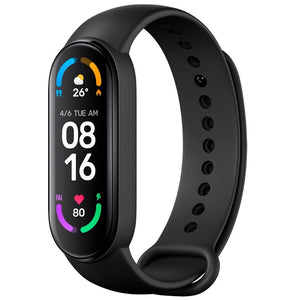 iWear SM6 Smart Bracelet - Fitness Tracker IP67 with HR & Blood pressure / Social / Sleep monitor Black