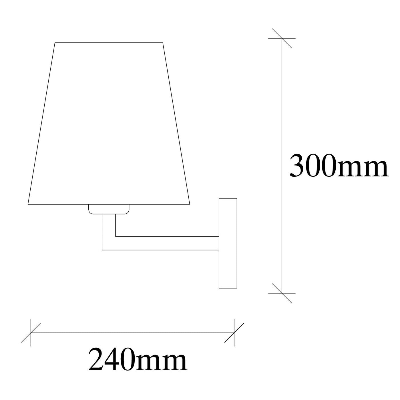 Opviq Profil 4657 Wall Lamp, 40 W, E27