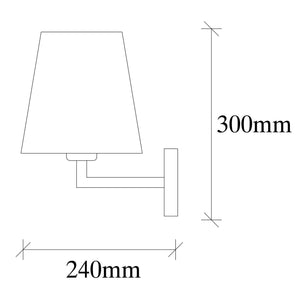 Opviq Profil 4657 Wall Lamp, 40 W, E27