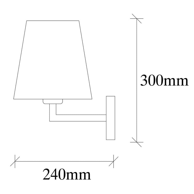 Opviq Profil 4657 Wall Lamp, 40 W, E27