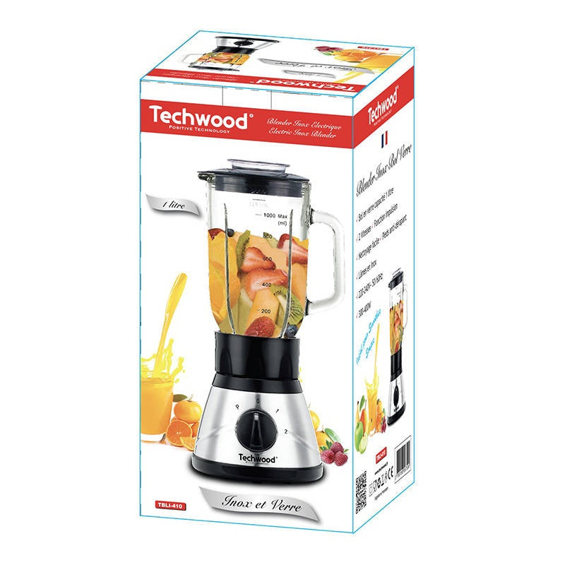 Cocktail Shaker Techwood TBLI-410, Black/Stainless Steel