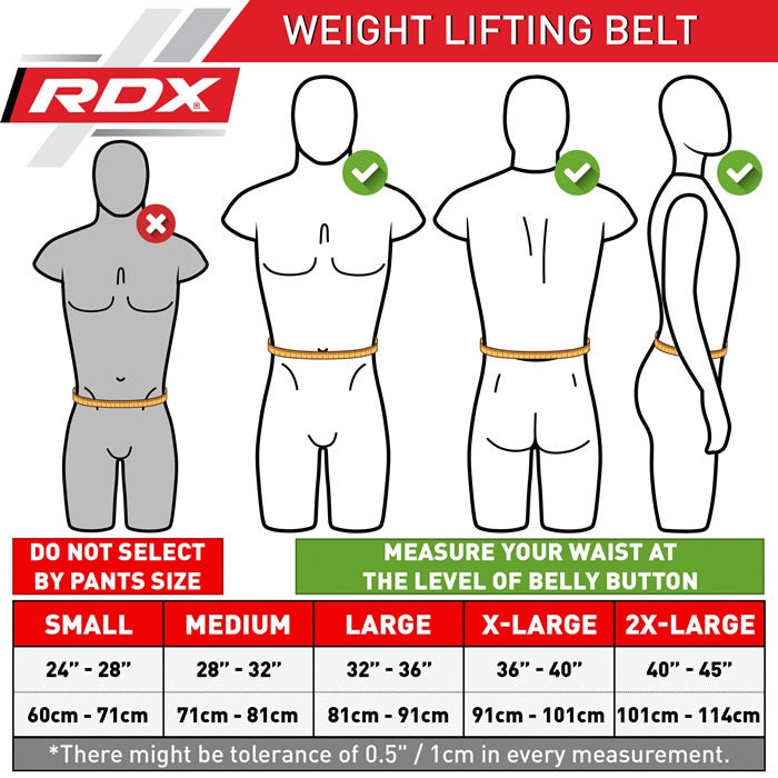 RDX 4" WBS-4RB Weightlifting Belt, M, gold/black