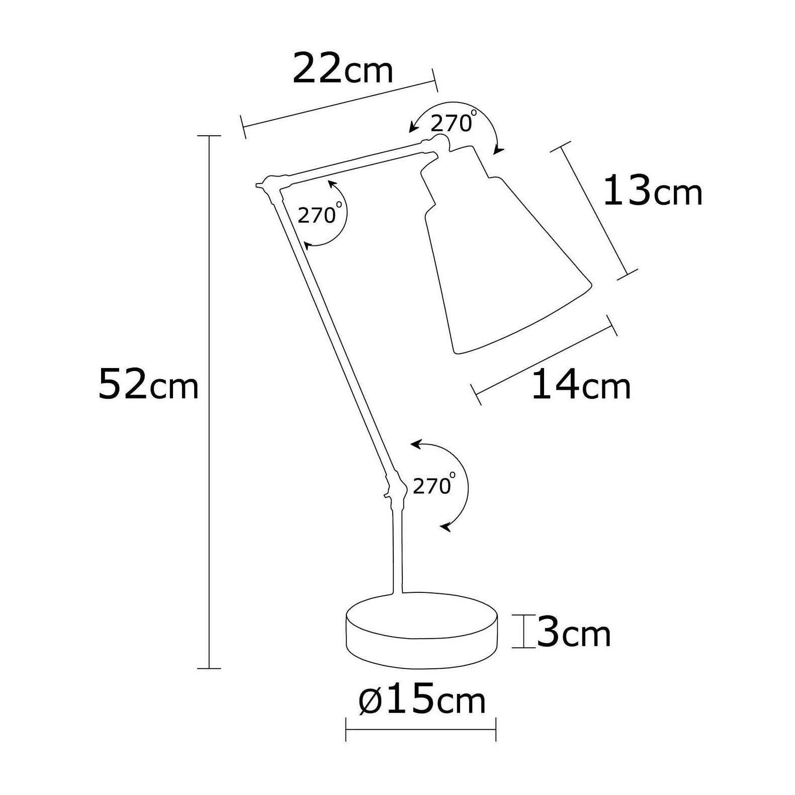 Table Lamp Opviq Manavgat N-598, E27, stand base , 40W