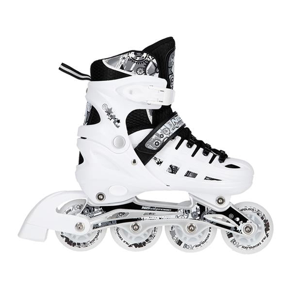 Roller skates Nils Extreme NH10905 4In1, white, 31-34