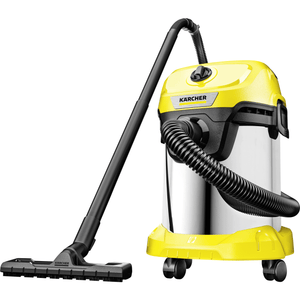 Kärcher WD 3 S V-17/4/20 Wet and Dry Vacuum Cleaner yellow/stainless steel