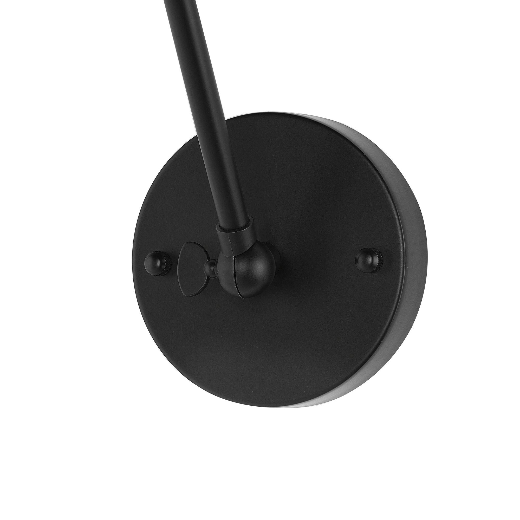 Beliani Narva Set of 2 Wall Lamps, Black Metal