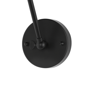 Beliani Narva Set of 2 Wall Lamps, Black Metal