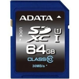 Adata 64GB SDXC Premier UHS-I U1 Class 10 Memory Card