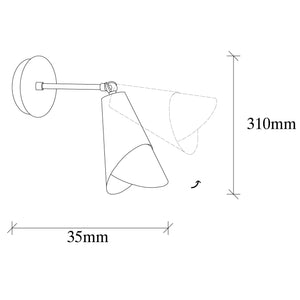 Luminaire wall Opviq Pacman 3330, 40 W, E27