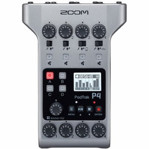 ZOOM PodTrak P4 Portable Podcast Recorder and USB Audio Interface