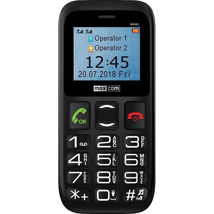 Phone with buttons Maxcom MM426, black