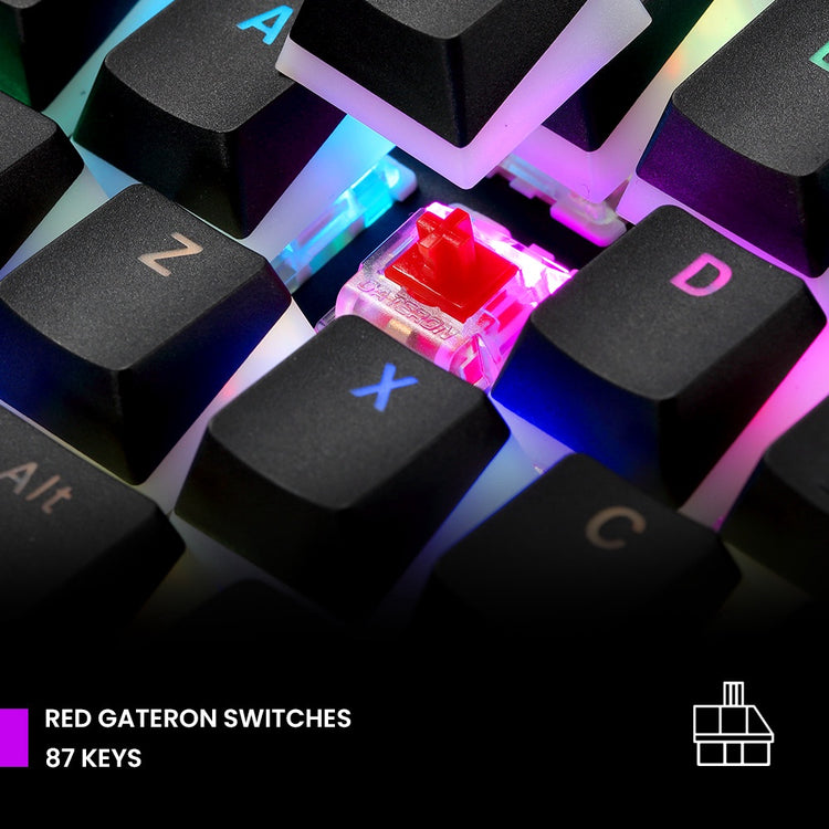 Keyboard Preyon Red Blitz Claw Gateron Red, English US , black