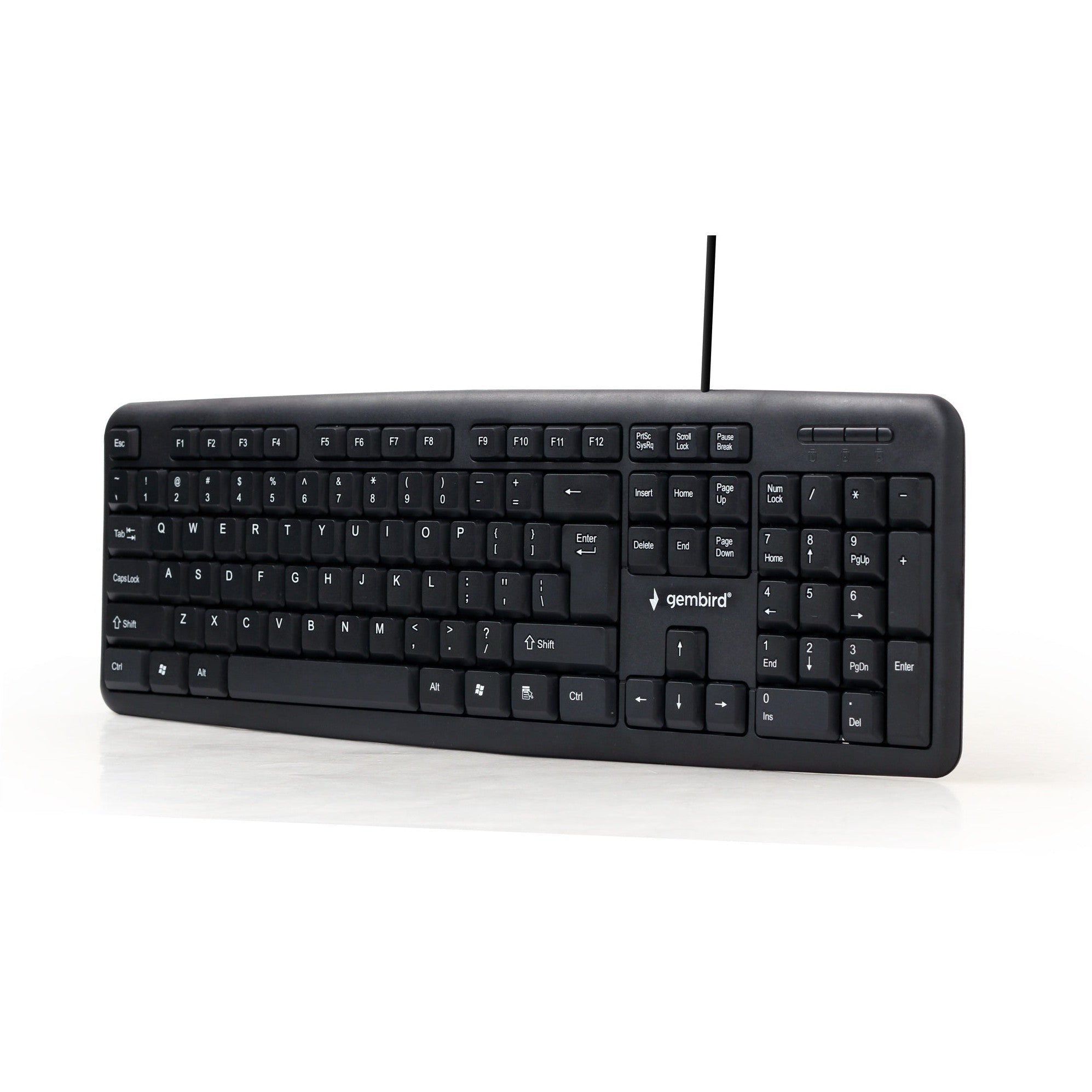 Keyboard Gembird KB-U-103, EN, black