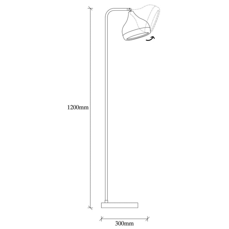 Floor lamp Opviq Yildo 6906, 40 W, E27