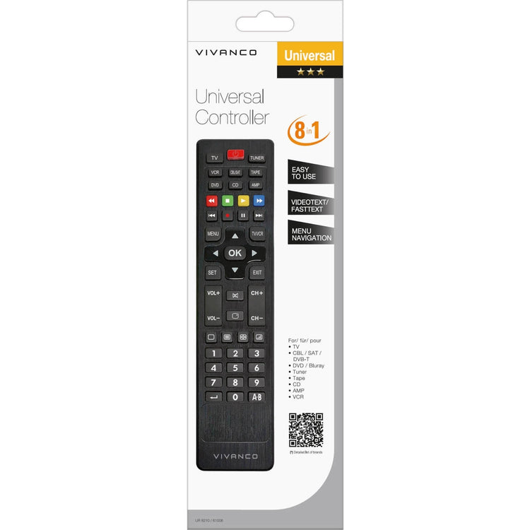 Vivanco Universal Remote 8 in 1 61006