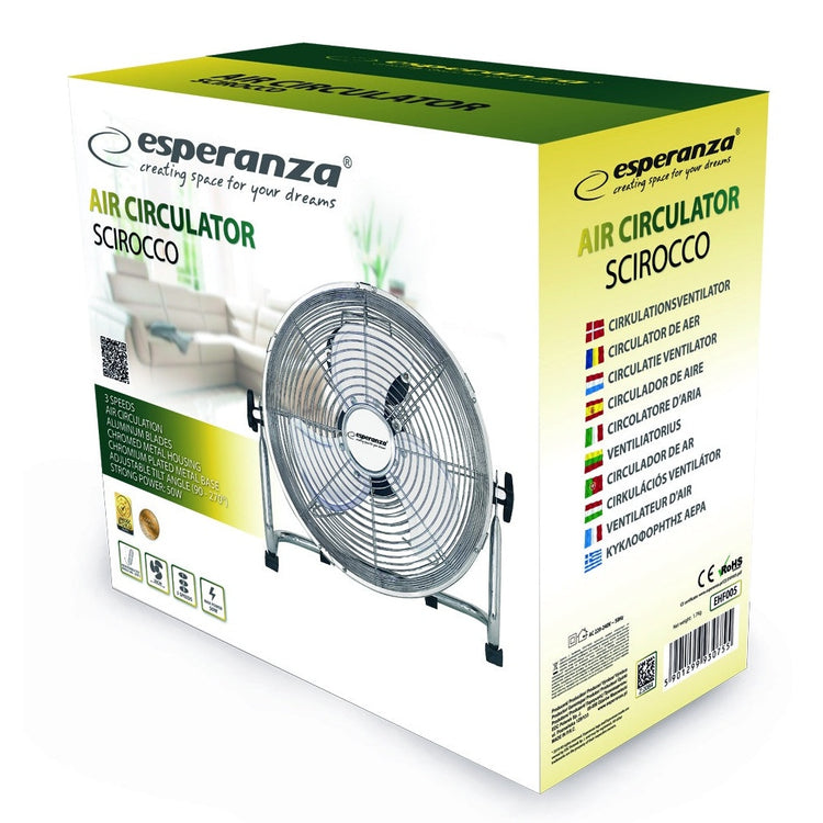 Floor fan Esperanza Scirocco EHF005, 50 W