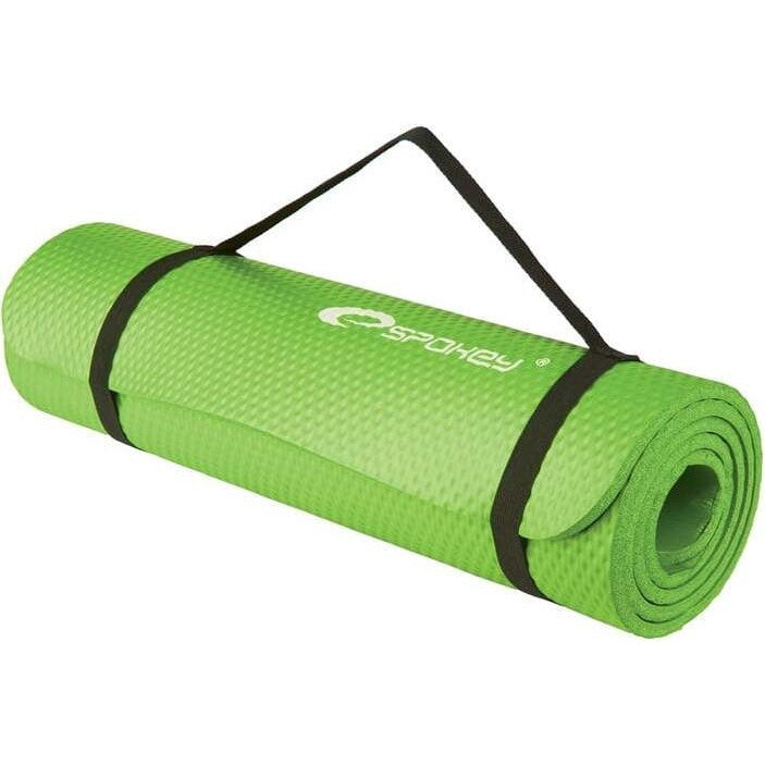 Spokey SoftMat fitness and yoga mat, Green/Grey, 180 cm x 60 cm x 1 cm