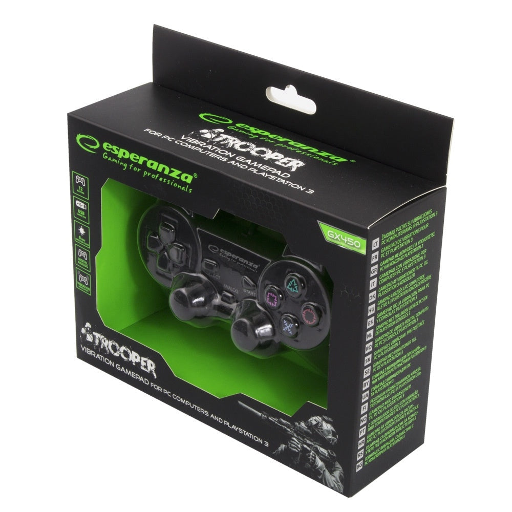 PC Gaming Controller Esperanza EGG107, Black