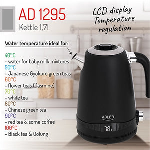 Electric Kettle Adler AD 1295, 1.7 l