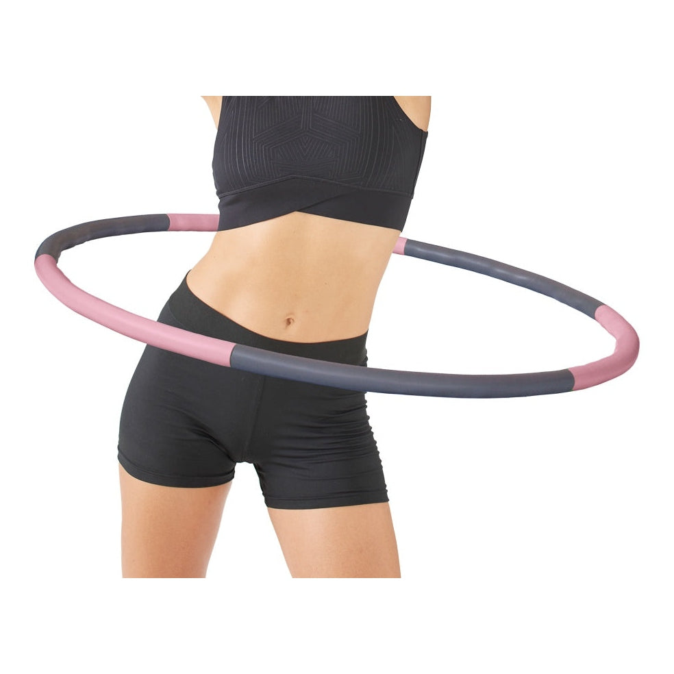 Gymnastics Hoop Schildkrot Fitness Fitness-Hoop, 90 cm, 0.8 kg, Pink/Grey