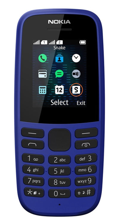 Nokia 105 2019, Mobiltelefon, blå