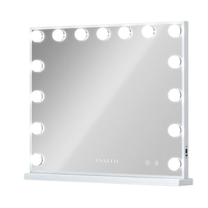 Vanitii Hollywood Mirror with Bluetooth and 15 Dimmable LED Bulbs