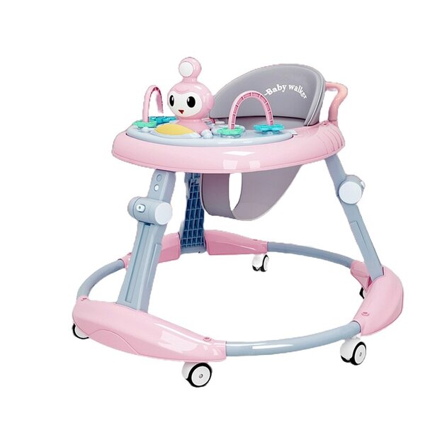 6-in-1 Ergonomic Tavalax Baby Walker with Music Panel, Adjustable Height, and 360° Silent Wheels