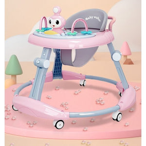 6-in-1 Ergonomic Tavalax Baby Walker with Music Panel, Adjustable Height, and 360° Silent Wheels