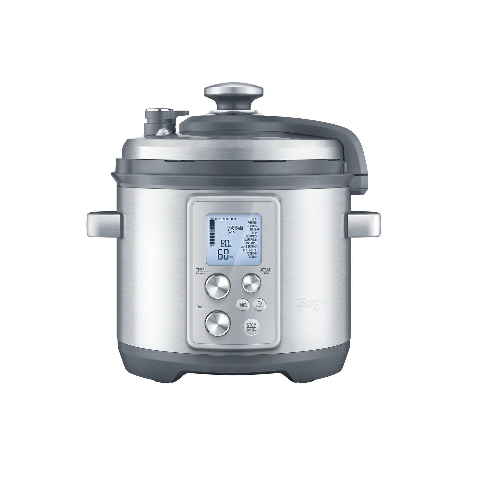 Sage SPR 700 BSS Pressure and Slow Cooker, Brushed Steel