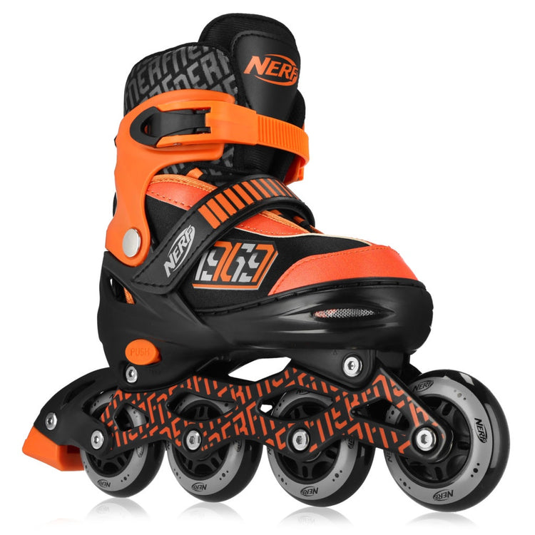 Roller Skates Spokey Nerf Strive 941341, black/orange, 38-42