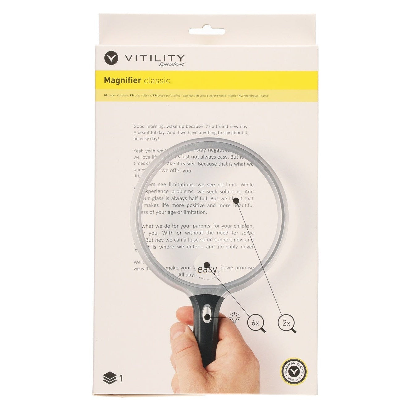 Vitility Classic Magnifying Glass