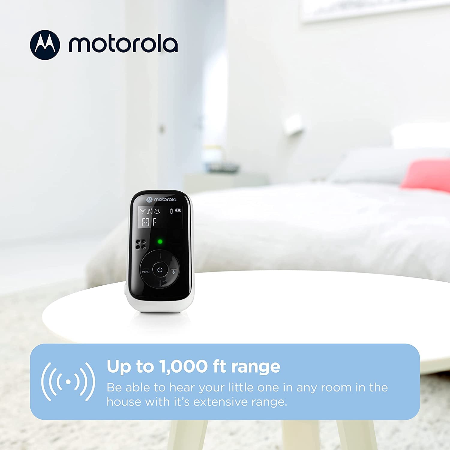 Baby monitor Motorola PIP11, white/black