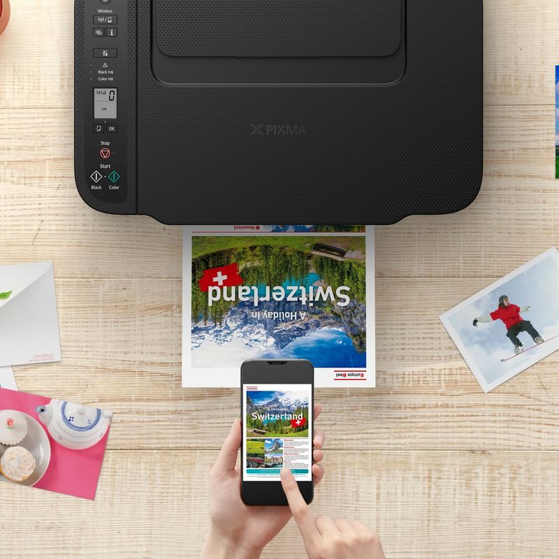 Canon PIXMA TS3750i Wireless Colour All-in-One Inkjet Photo Printer, Black