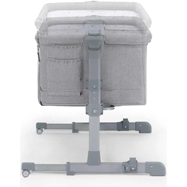 KinderKraft Neste Up Bedside Crib, Grey