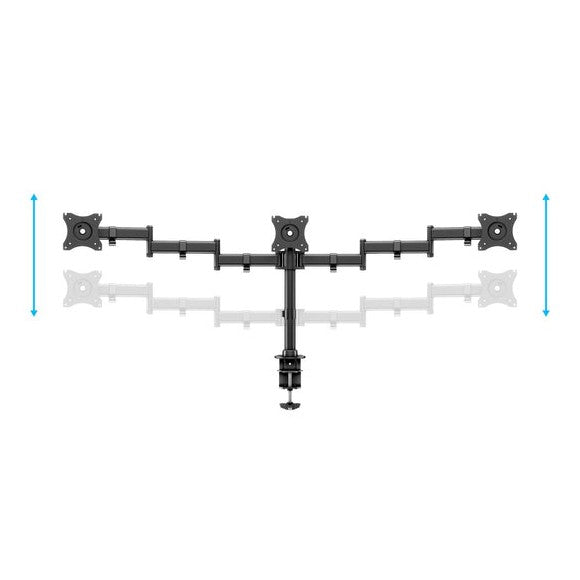 Multibrackets M Deskmount Basic Triple, -monitor arm, black, 15"-27", 7,5kg