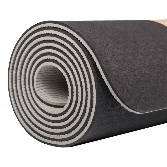 Springos YG0013 Fitness and Yoga Mat, Black, 183 cm x 61 cm x 0.6 cm