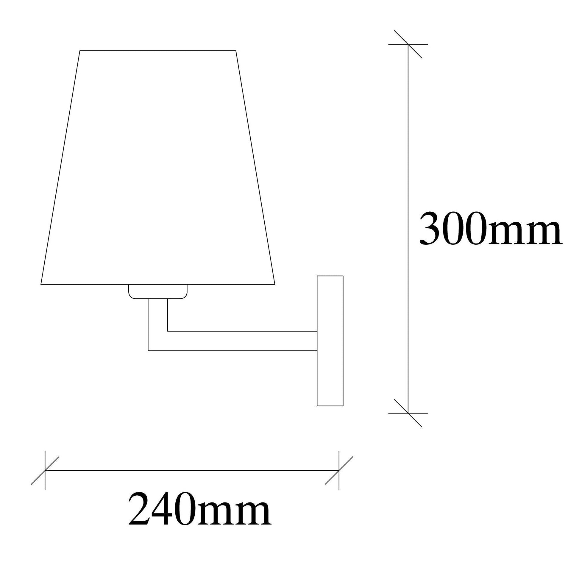 Opviq Profil 4652 Wall Light, 40 W, E27