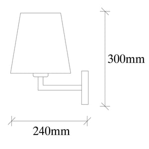 Opviq Profil 4652 Wall Light, 40 W, E27