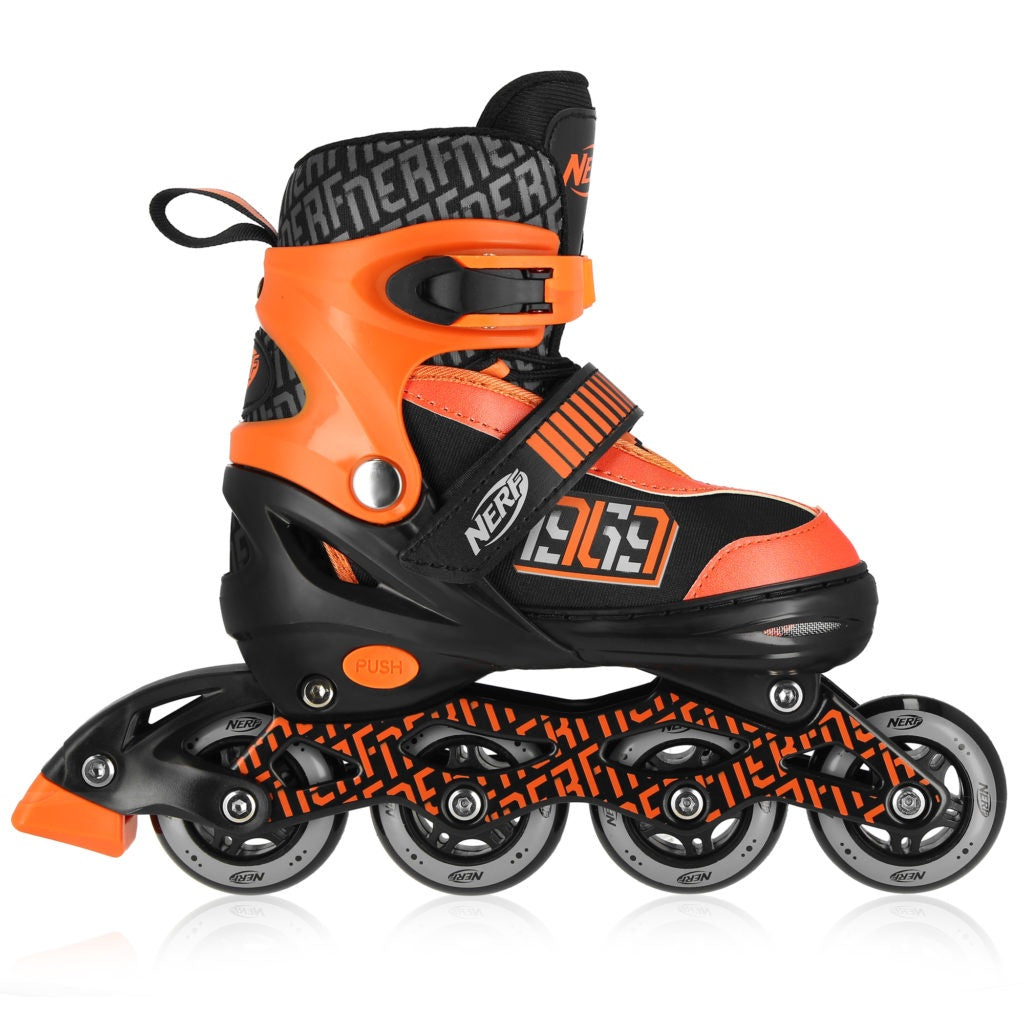 Roller Skates Spokey Nerf Strive 941341, black/orange, 38-42