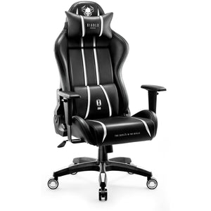 Gaming Chair Diablo X-One 2.0 King, 60 x 74 x 136 - 145 cm, White/Black