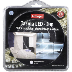 Led strip ActiveJet AJE-LED STRIPE, 3 m, IP67, 230 V