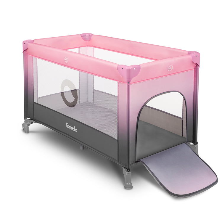 Lionelo Stefi Travel Cot, Pink