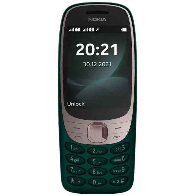 Phone with buttons Nokia 6310, 8 MB, green