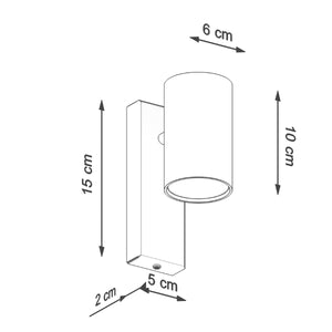 Luminaire Sollux Utti SL.1077 Wall Light, 40 W, GU10