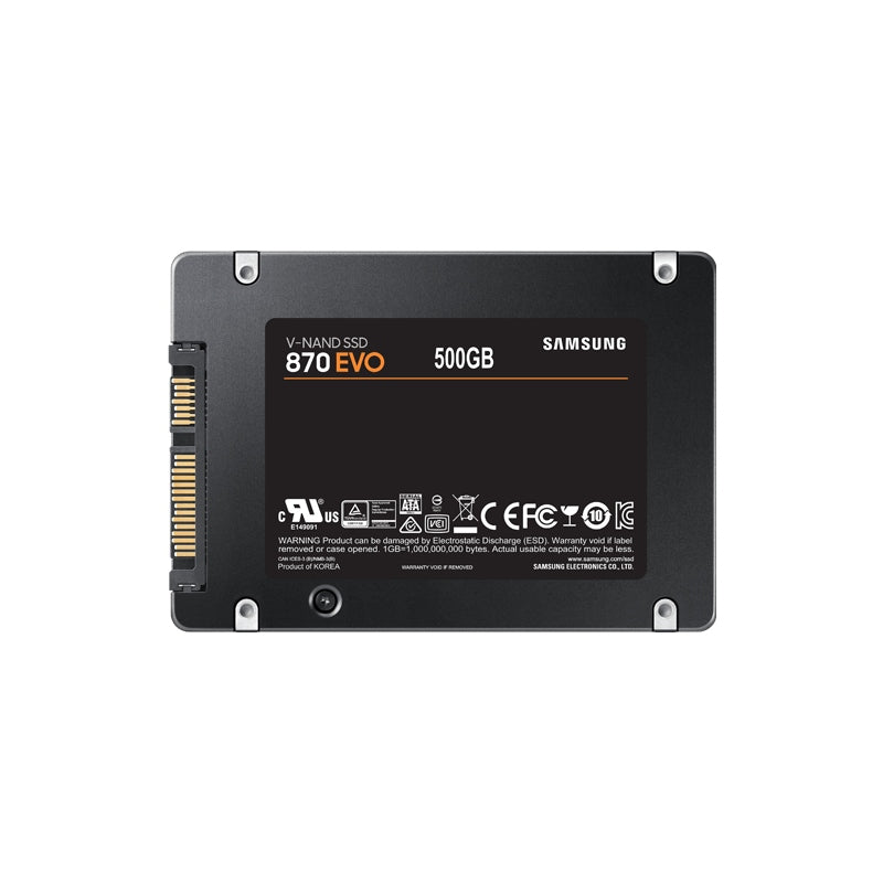 SAMSUNG 500GB 870 EVO SSD 2.5" SATA Black - Hard drive